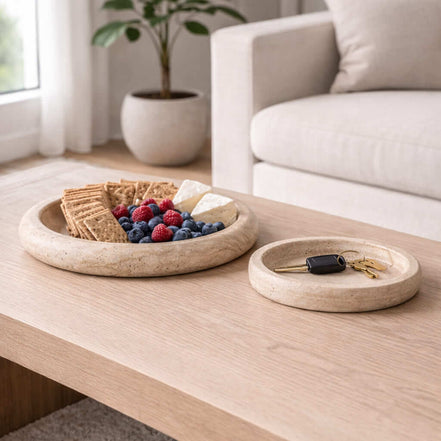 Travertine Grande Bowl