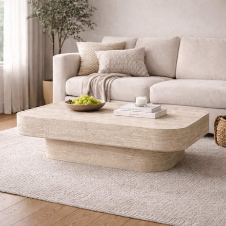 Travertine Grande Coffee Table