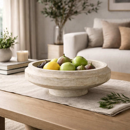 Travertine Halo Vessel