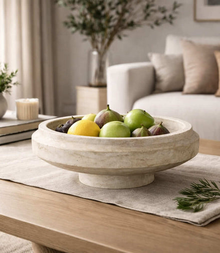 Travertine Halo Vessel