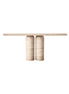 Travertine Luxe Console Table