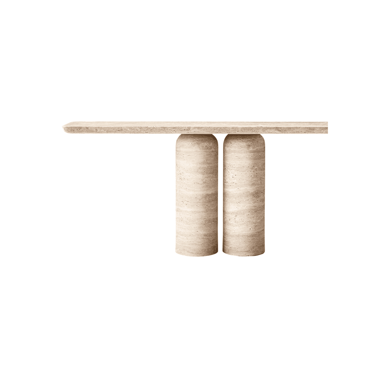 Travertine Luxe Console Table