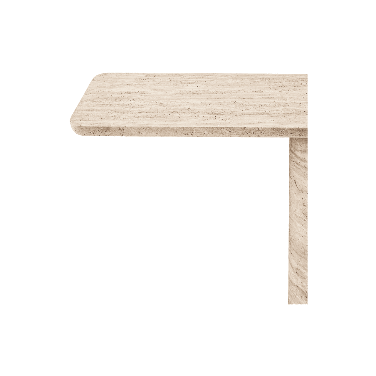Travertine Luxe Console Table