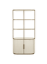 Travertine Elegance Glass Cabinet