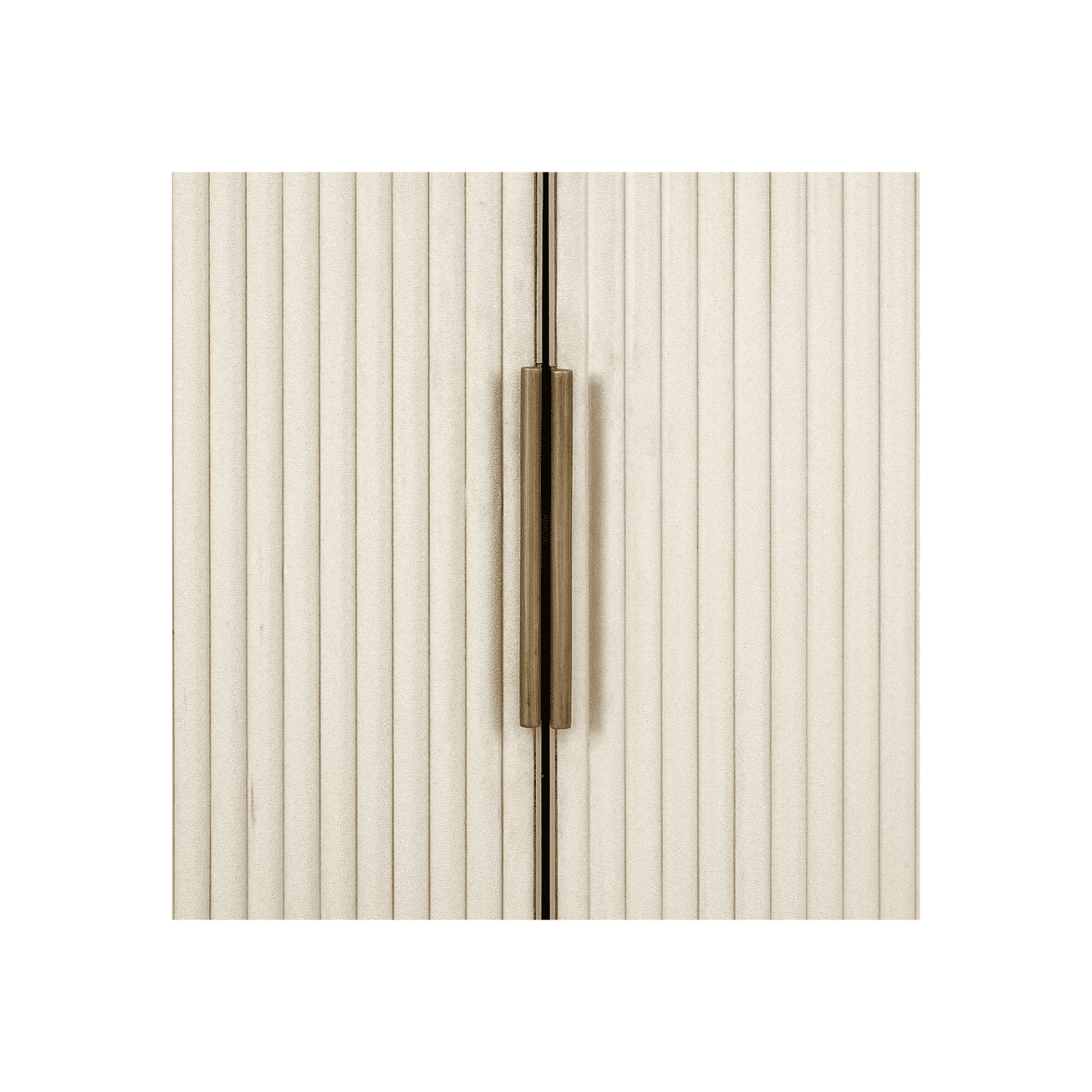 Travertine Elegance Glass Cabinet