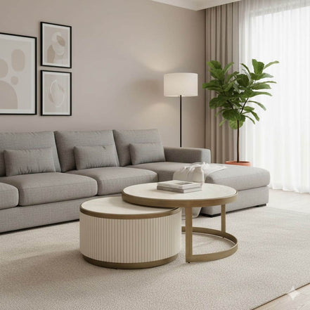 Traviere Beige Classic Coffee Table