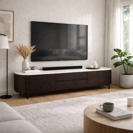 Traviere Walnut TV Cabinet
