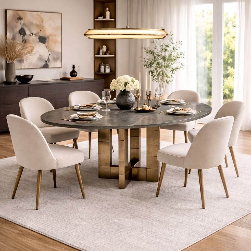 Udaipur Noir Perfect Dining Table