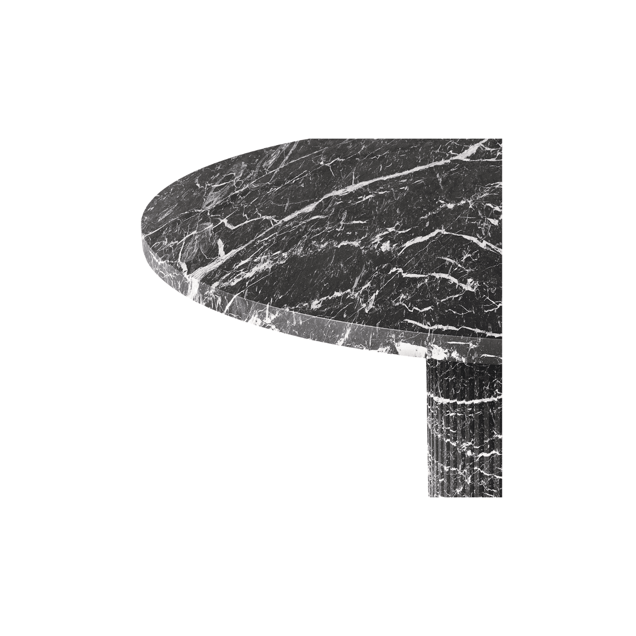 Udaipur Noir Round Dining Table