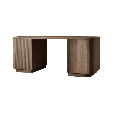 Walnut Crest Office Desk