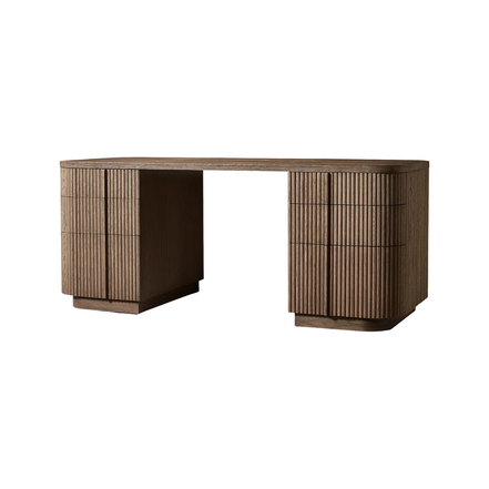 Walnut Crest Office Desk