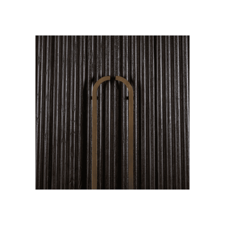 Walnut Charm Glass Cabinet